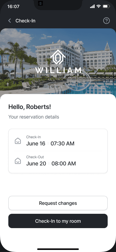 Contactless  Check in  